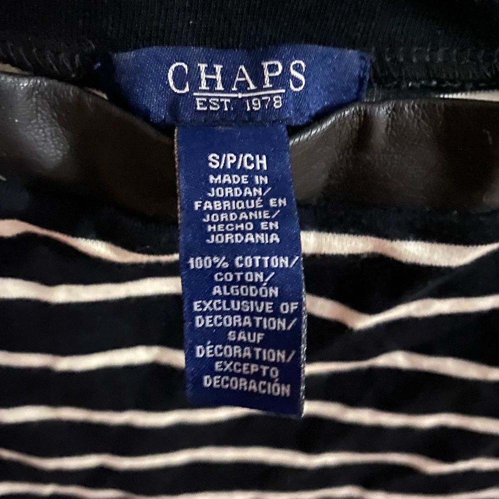 Chaps Long Sleeve Striped Shirt Size Small - Picture 3 of 3